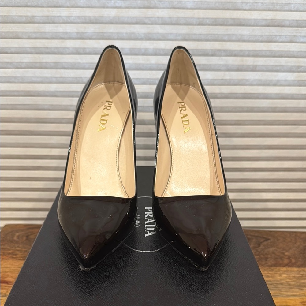 Prada Ribes-Nero Pointed-Toe Heels
